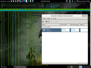 Gnome Debian+KVM+HTOP